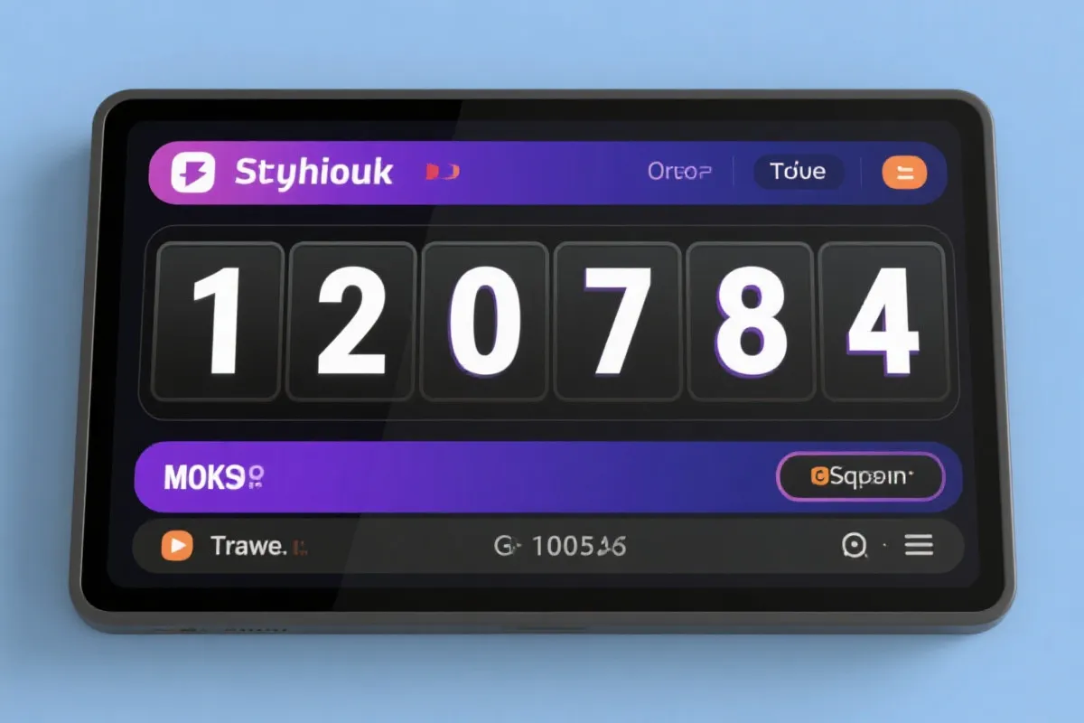 开奖看板界面示意